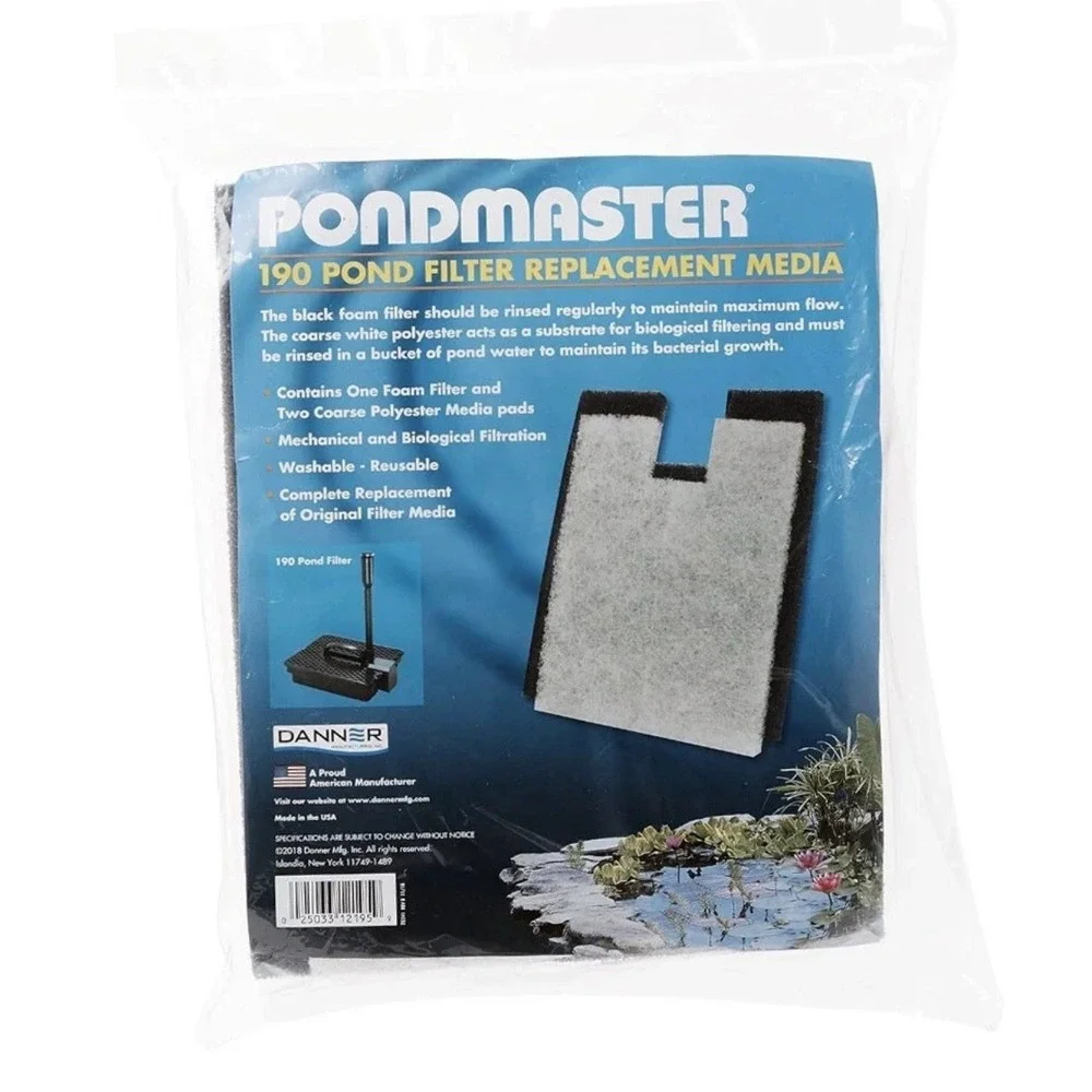 Danner Mfg. 12195 Pondmaster Coarse Foam‎ Pad Replacement Filter Lot Of 2